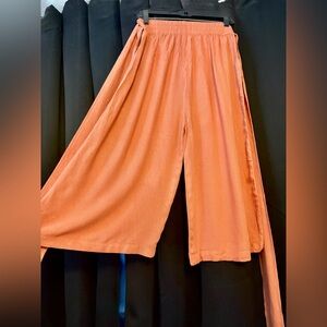 Free people Women's Orange Wide-Leg Pants